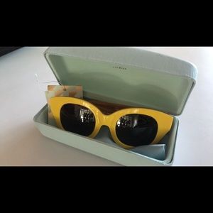 Karen walker soul club sunglasses yellow tan NEW